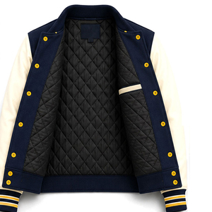 Manufacturer Wholesale Price Long Canvas Baseball <b>Jacket</b> <b>Summer</b> Wear Custom Logo Windproof Waterproof Breathable Reversible <b>Men</b> - Product Image 5