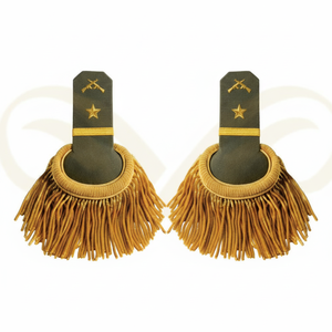 Epaulettes Ajustables con Flecos de Hilo Dorado y Verde Personalizados para Equipos de Defensa Personal y Uniformes Ceremoniales - Product Image 5