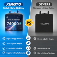 Batterie Lipo prismatique souple XINGTO 18S74Ah haute performance pour drone UAV nouvelle génération, moto électrique, cyclomoteur, kit scooter