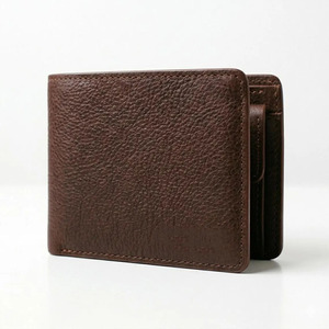 Handmade mens leather <b>wallet</b> bifold slim RFID <b>secure</b> card holder bulk supplier OEM custom branding export for sale - Product Image 1