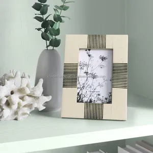 Marco DE FOTOS rectangular retro moderno de alta calidad, MDF, resina, madera maciza, diseño de hierro con tamaño y acabado personalizables - Product Image 3