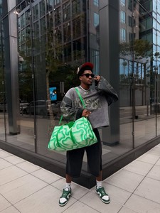 Sac de voyage en cuir vert de luxe fait main de qualité supérieure, finition raffinée, grande capacité, fermeture éclair, sac de sport décontracté - Product Image 2