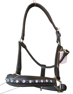 หนังแท้สไตล์ตะวันตกเชือกแขวนคอม้าอุปกรณ์เสริมจมูกแฟนซีแบบยกสูงสวมใส่สบายทนทาน - Product Image 4