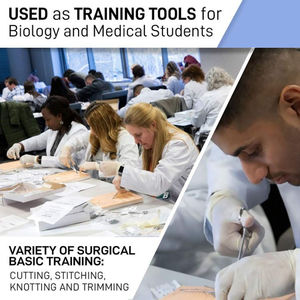 Surgical <b>Suture</b> Pad Practice <b>Kit</b> for Medical Reusable Skin Medical <b>Suture</b> Materials & Instruments By Dentavex - Product Image 5