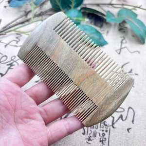 Peigne à cheveux en bois naturel de style indien, anti-statique, pour barbe et massage du cuir chevelu, accessoire de coiffure, vente en gros - Product Image 3