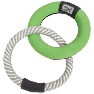 Dual Connecting Jute Rope & <b>Floating</b> Ring Toss Toy Interactive Pet Movement Dog Toy - Product Image 1