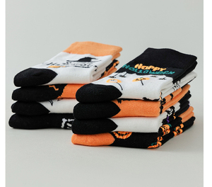 Top class Wholesale Plus-Size Halloween Christmas Pumpkin <b>Fun</b> Anti-Bacterial Crew <b>Socks</b> Casual Long Sports <b>Socks</b> Tube for Men's - Product Image 3