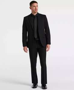 Veste de tailleur coupe ajustée à manches longues Dobby Louis pour homme | Perry Ellis - Product Image 4