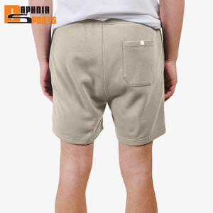 Shorts de sport décontractés pour hommes en toile, motif uni, respirants, séchage rapide, taille mi-haute, vente en gros, personnalisables - Product Image 4
