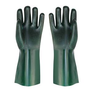 Double Dip Grip Safety Work Gloves Double Dotted Gloves Coated <b>Pvc</b> Knitted Nylon Double Gloves Safety Work Gloves - Product Image 5