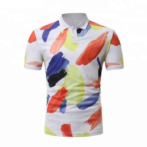 Polo de sport personnalisé par sublimation, t-shirt polo imprimé sur mesure pour hommes, uniforme d'équipe avec logo, chemise décontractée respirante - Product Image 1