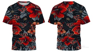 Chemise Hawaïenne Décontractée à Imprimé Floral pour Hommes Adultes, Grande Taille, Tissée, Élégante et Respirante, Séchage Rapide, Tissu Sergé - Product Image 4