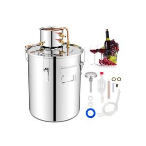 Attrezzatura per Distillazione da 5/10 Galloni (40 L) con 2 Pentole in Acciaio Inossidabile per Distillazione Acqua e Succhi - Product Image 6