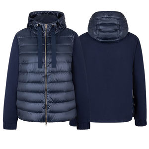 Adult <b>Men's</b> Hooded Front Polyester Puffer <b>Cardigan</b> Jacket <b>Zipper</b> Full Sleeve Winter Youth - Product Image 4