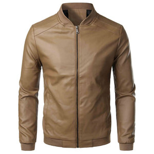 Classic <b>Men's</b> Polyester Winter <b>Jacket</b> with Stand Collar and Front Logo Eco-Friendly & Windproof Durable for Daily Wear - Product Image 1