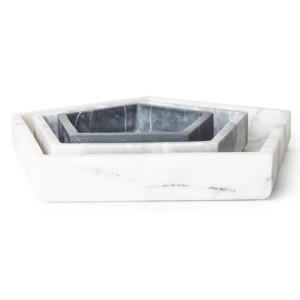 Bandeja Hexagonal de Mármol Blanco, Piedra Natural, Moderna, para Cocina y Comedor, Proveedor y Exportador Mayorista - Product Image 2