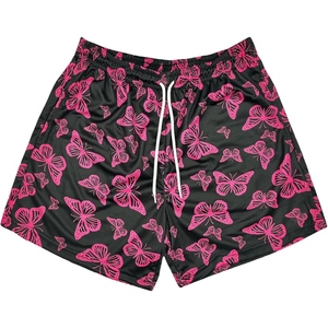 Shorts en maille pour homme personnalisés, respirants, en tissu torsadé, pour le basketball, la gym, design streetwear tendance - Product Image 6