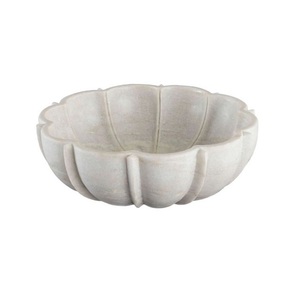 Fantastic Design <b>White</b> Marble <b>Serving</b> <b>Bowl</b> With Exclusive Quality Round Shape Fruits <b>Serving</b> <b>Bowl</b> At Acceptable Prices - Product Image 1