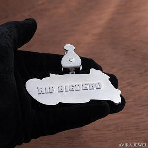 สร้อยคอชุบทองคำสีเหลืองประกายระยิบระยับสำหรับทุกเพศ ประดับเพชรโมอิสซาไนต์ จี้ฮิปฮอป ทำจากเงินแท้ 925 - Product Image 2