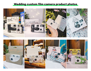 Appareil photo argentique compact 35 mm coloré pour cadeau de mariage, piles AA, mise au point fixe, en plastique, automatique, à usage unique, rose, vert menthe, violet - Product Image 3