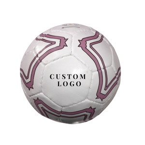 Ballon de football d'entraînement personnalisé avec logo imprimé, taille 5, promotionnel, toucher doux, PVC/PU, durable, cousu à la machine, ballon de sport - Product Image 1