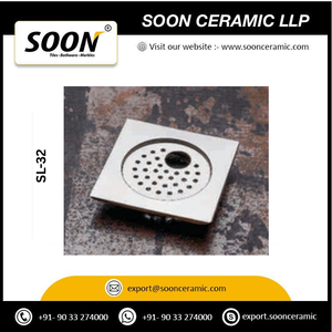 SOON SL-32 ท่อระบายน้ำสแตนเลสทรงสี่เหลี่ยมขนาด 5.5 นิ้ว ป้องกันการกัดกร่อน สำหรับห้องน้ำ ห้องอาบน้ำ ดีไซน์ทันสมัย พื้นผิวขัดเงา - Product Image 2