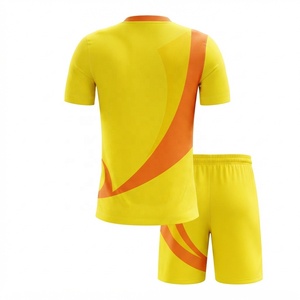 Maillot de football personnalisé, uniforme de football, ensemble complet, 100% polyester, coupe classique, toutes saisons, couleur unie, vêtements de sport - Product Image 4