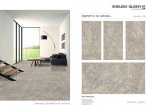 Carreaux de porcelaine polie et émaillée de qualité supérieure 60x120cm (600x1200mm, 24x48 pouces) brillants pour murs et sols de villas, appartements et espaces commerciaux - Product Image 3