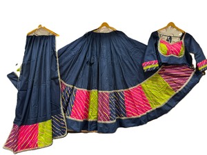Ready Wear Navratri Special Garba <b>Dress</b> Full Flair Skirt Chaniya Choli Dupatta Gujarati Traditional Wear Wedding Floor-Length - Product Image 3