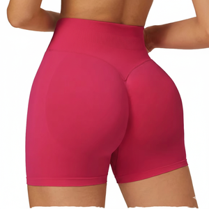 Leggings taille haute avec ceinture élastique, sans couture, séchage rapide, respirants, shorts de yoga pour femmes, couleur unie, haute qualité, pour la gym et le sport - Product Image 1