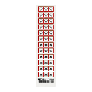 Étiquettes autocollantes Brady GHS pour produits toxiques sévères, finition mate durable pour les contenants de produits chimiques de laboratoire - Product Image 3