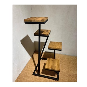 Soporte minimalista y contemporáneo para plantas, de interior y exterior, con varios niveles, para balcones, jardines, salas de estar, decoración elegante. - Product Image 1