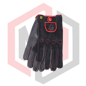 Gants de sécurité classiques en cuir noir pour hommes, OEM ODM, vente en gros, doux, respirants, anti-coupure, antidérapants, personnalisables - Product Image 1