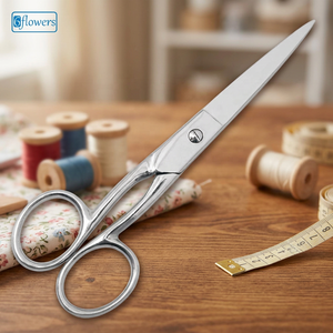 Left-Handed Office Paper Cutting Scissors Stainless Steel Hand Tool with Sharp Straight Blade for Nail Art and Care - Product Image 3