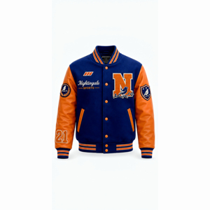 Chaqueta Varsity para Hombre, Estilo Letterman, Cuello Alto, 100% Lana, Personalizable, Superventas - Product Image 3