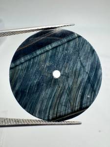 Esfera de Reloj de Ojo de Tigre Azul de 28.50mm 0.70mm, Esfera de Reloj con Piedras Preciosas, Tamaño y Forma Personalizables, Componentes para la Fabricación de Relojes - Product Image 1