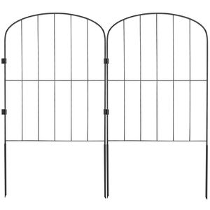 Recinzione Decorativa in Metallo per Giardino, Alta 90 cm, Barriera per Animali 60 cm x 3,35 m, con Spaziatura Punte di 5 cm, Barriera Sotterranea per Animali Domestici - Product Image 1