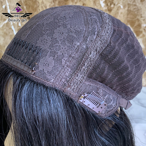 Grado 12A Virgen Peruano Remy Cabello Pegamento Menos Judío Kosher Seda Top Pelucas Estilo Bob Peluca de explosión corta Cabello humano - Product Image 6