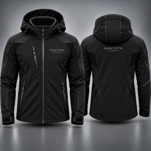 Custom NAVISTA SPORTS New Design Hot Sale Wholesale Hooded <b>Winter</b> Unisex Softshell <b>Jacket</b> <b>Waterproof</b> in Multi Colors - Product Image 5