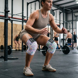 Premium Elastic <b>Knee</b> Wraps for Weightlifting Powerlifting Squat Training and Fitness <b>Exercise</b> Support For Unisex. - Product Image 6