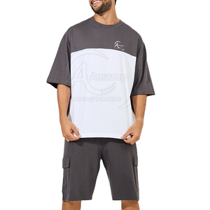 100% Cotton Breathable T-Shirt & <b>Short</b> <b>Set</b> <b>Short</b> Sleeve Lightweight Durable T-Shirt & <b>Shorts</b> <b>Set</b> For Online Sale - Product Image 3