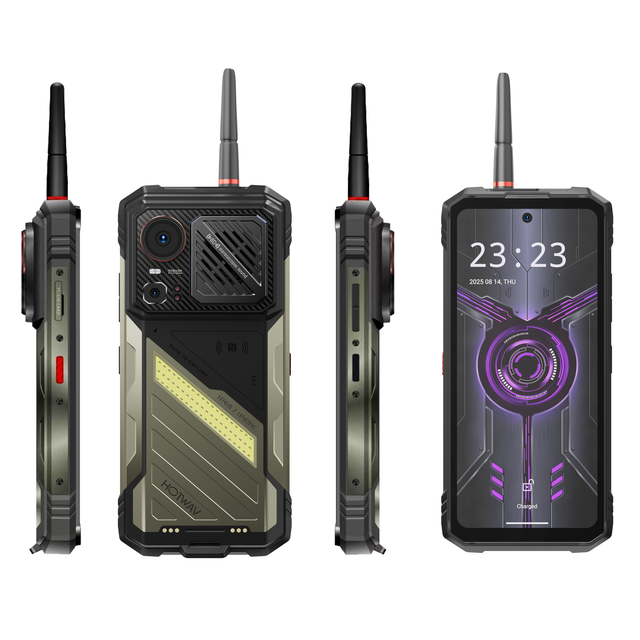 Rugged 5G LTE Smartphone Walkie Talkie IP69K Water Resistant 12000mAh Battery 108MP Camera 120Hz Display 125dB Loudspeaker