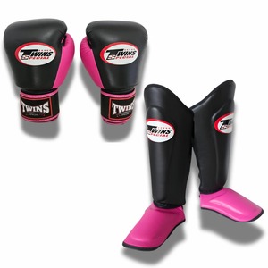 Set de Sparring Personalizado Twins SGL10, Guantes Blancos de 2 Tonos con Ribete Negro/Blanco, Equipo de Entrenamiento de Kickboxing, MMA y Boxeo - Product Image 4
