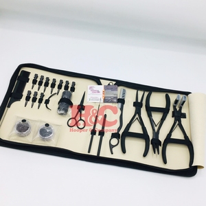 Juego de Pinzas Profesionales de Acero Inoxidable para Extensiones de Cabello con Tecnología Micro-Link, Color Nude, Herramienta Sostenible para Cabello - Product Image 4