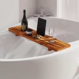 Wooden Bathtub <b>Caddy</b> <b>Bath</b> <b>Tray</b> for Tub Bathroom Wooden Amenity <b>Tray</b> <b>Bath</b> Accessories, Spa Gift Wholesale Supplier from Vietnam - Product Image 2