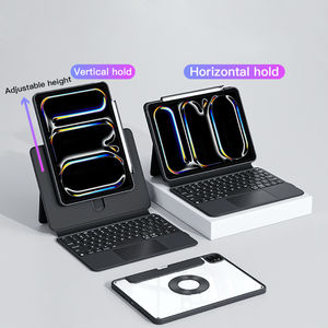 Pour clavier <span class=keywords><strong>Apple</strong></span> <span class=keywords><strong>Magic</strong></span> Keyboard iPad Pro 11 Air 4 Air 5 M3 2022 avec pavé tactile rétroéclairé RVB, claviers tactiles, étuis avec support magnétique - Product Image 1