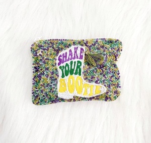 Nuevo y Elegante Monedero de Estilo Vaquero con Cuentas para Mardi Gras, con Diseño de Bota de Vaquero, Sombrero y Flor de Lis, Cartera con Cremallera Hecha a Mano, Bolsa para Festival, Regalo de Boutique - Product Image 4