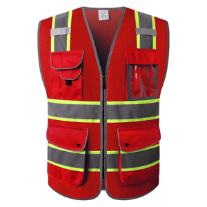 Premium Quality Workwear <b>Uniforms</b> Safety Vest Lightweight Reflective <b>Construction</b> Safety Vest Manufacturer Wholesale Supply - Product Image 5