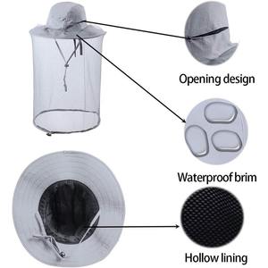 Velo ligero de apicultura con malla para protección de la cabeza y el rostro contra abejas, velo de apicultura transpirable - Product Image 3
