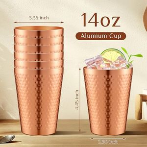 Verre à boire en cuivre de qualité supérieure, finition antique, fait main, durable, pour le stockage d'eau ayurvédique, marque privée - Product Image 2